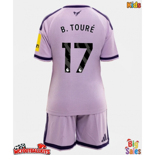 Newcastle United Bazoumana Toure #17 Replica Third Stadium Kit for Kids 2026-27 Short Sleeve (+ pants)